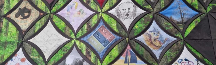 Centenary quilt display at Ham House